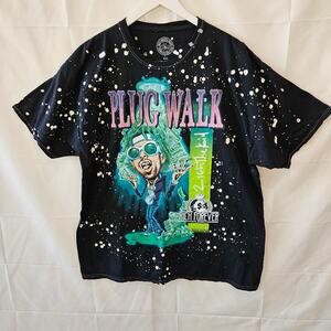 Rich Forever Music Plug Walk Graphic Music Black Tee Size XXL